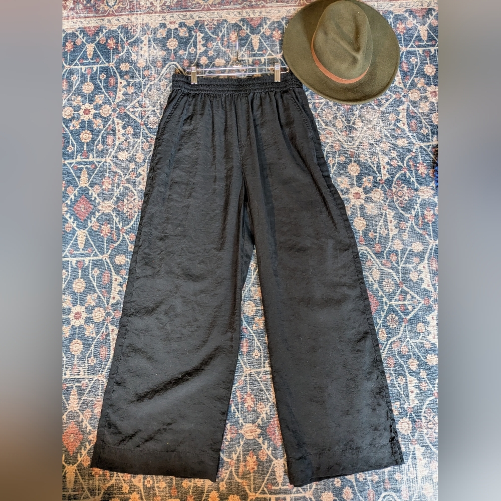 Madewell Black Wide-Leg Pants